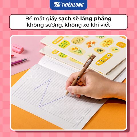 Tập học sinh Thiên Long 80 Trang kẻ ngang 7mm 70gsm chống lóa NB-141 – Khổ 170 x 250mm