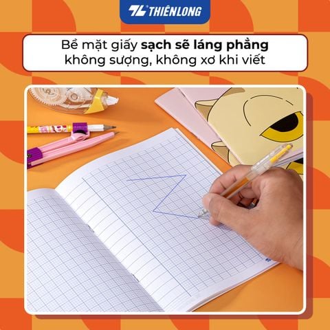 Tập học sinh 96 trang 4 ô ly vuông 2.5mm 60 gsm Điểm 10 TP-NB028 (hình ngẫu nhiên)