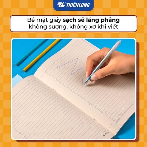 Tập chống lóa 200 trang kẻ ngang 7mm 70 gsm Thiên Long Joyee NB-143 - Mẫu ngẫu nhiên