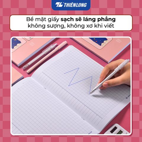 Tập học sinh 200 trang 4ôly ngang 2mm 70 gsm Thiên Long Me Pack NB-149 – Mẫu ngẫu nhiên