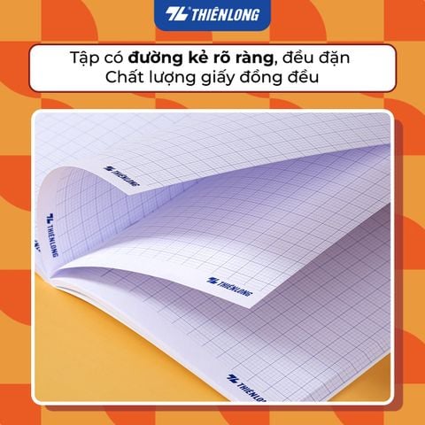 Tập học sinh 96 trang 5 ô ly vuông 100 gsm Điểm 10 TP-NB075 (hình ngẫu nhiên)