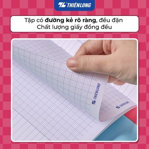 Combo 10 Tập học sinh Thiên Long Joyee 96 trang 4 ô ly vuông 2mm 100 gsm TP-NB061 - Mẫu ngẫu nhiên