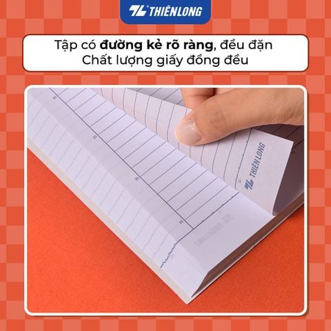 Tập may gáy A4 360 trang kẻ ngang 7mm 60 gsm Thiên Long NB-154 – Mẫu ngẫu nhiên