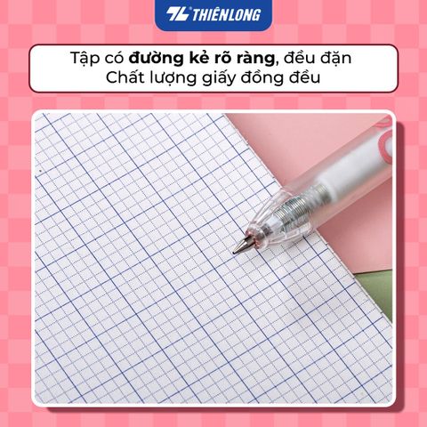 Tập học sinh 96 trang 4 ôly vuông 100 gsm Thiên Long KINDAYS NB-130 - Mẫu ngẫu nhiên