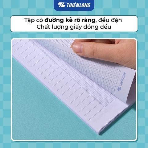 Tập dán gáy 200 trang 4 ô ly ngang 2mm 70 gsm Thiên Long Buddies Travel NB-153 – Mẫu ngẫu nhiên