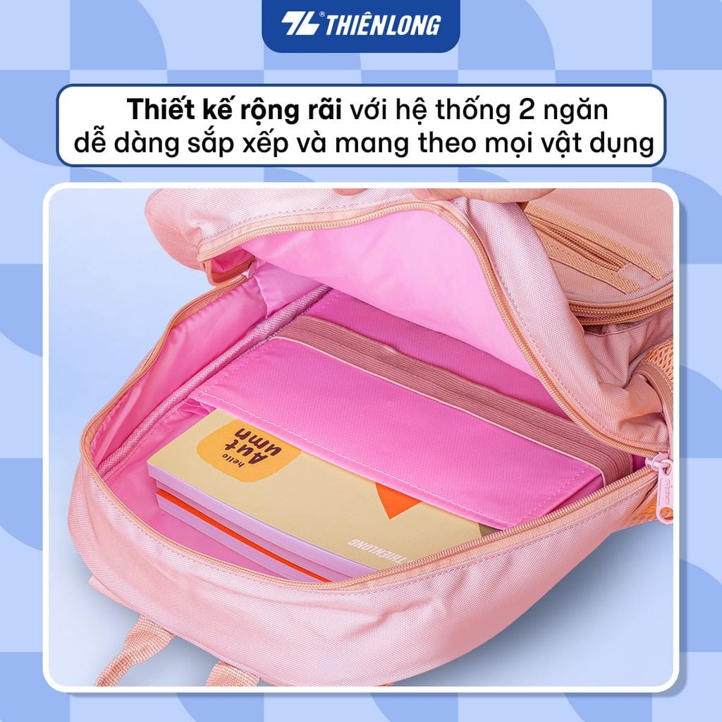 Cặp - Balo học sinh Thiên Long Lite BP-038 – Siêu nhẹ 440g, chống thấm nước