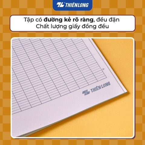 Tập học sinh dán gáy 96 trang 4 ô ly ngang 2mm 70 gsm Thiên Long Buddies Travel NB-152 - Mẫu ngẫu nhiên