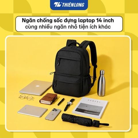 Cặp - Balo Thiên Long ShieldPack BP-040 – Chống trộm, siêu nhẹ 460g, chống sốc laptop 14 inch