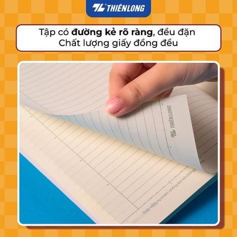 Tập chống lóa 200 trang kẻ ngang 7mm 70 gsm Thiên Long Joyee NB-143 - Mẫu ngẫu nhiên