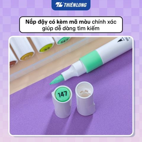 Bộ Bút 48/60 Màu Acrylic Thiên Long Colokit Acrylic Markers