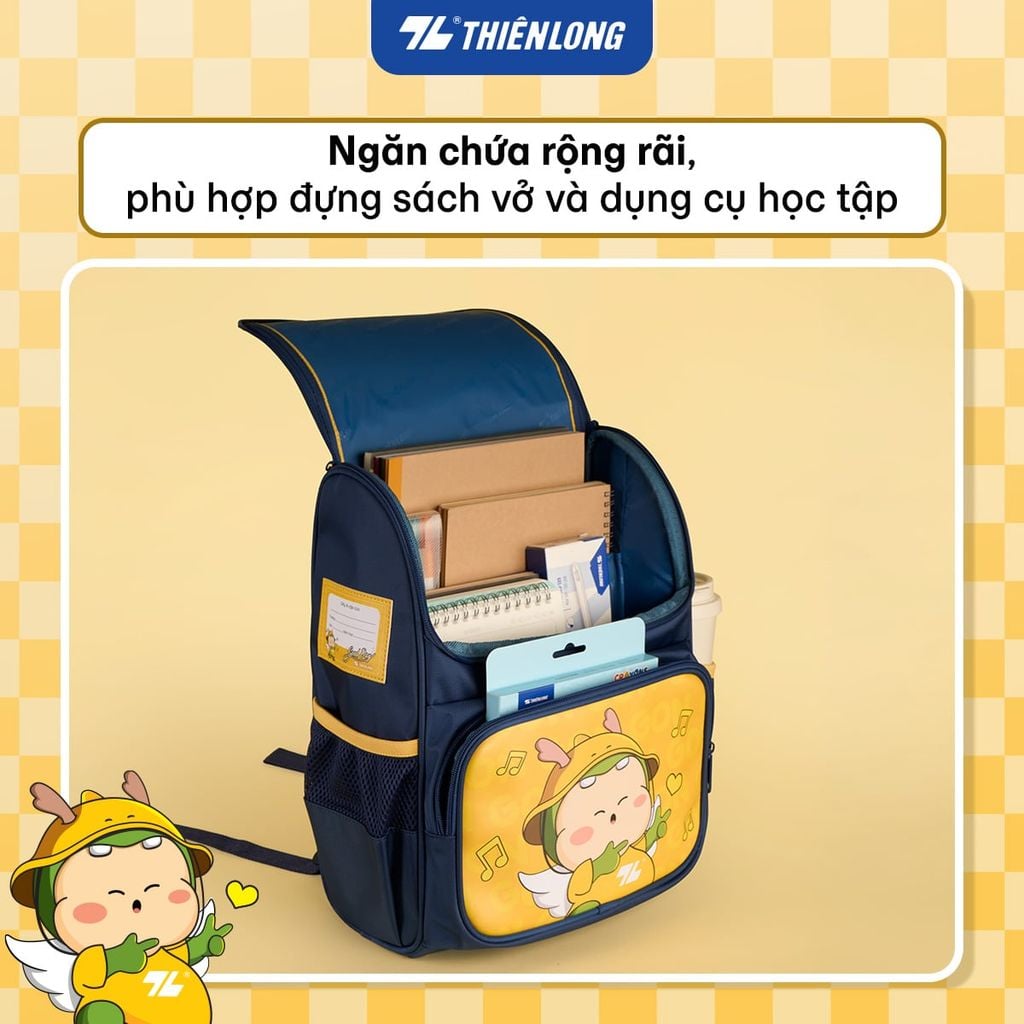 Cặp - Balo học sinh chống gù Thiên Long Baby Gon BP-016/BG