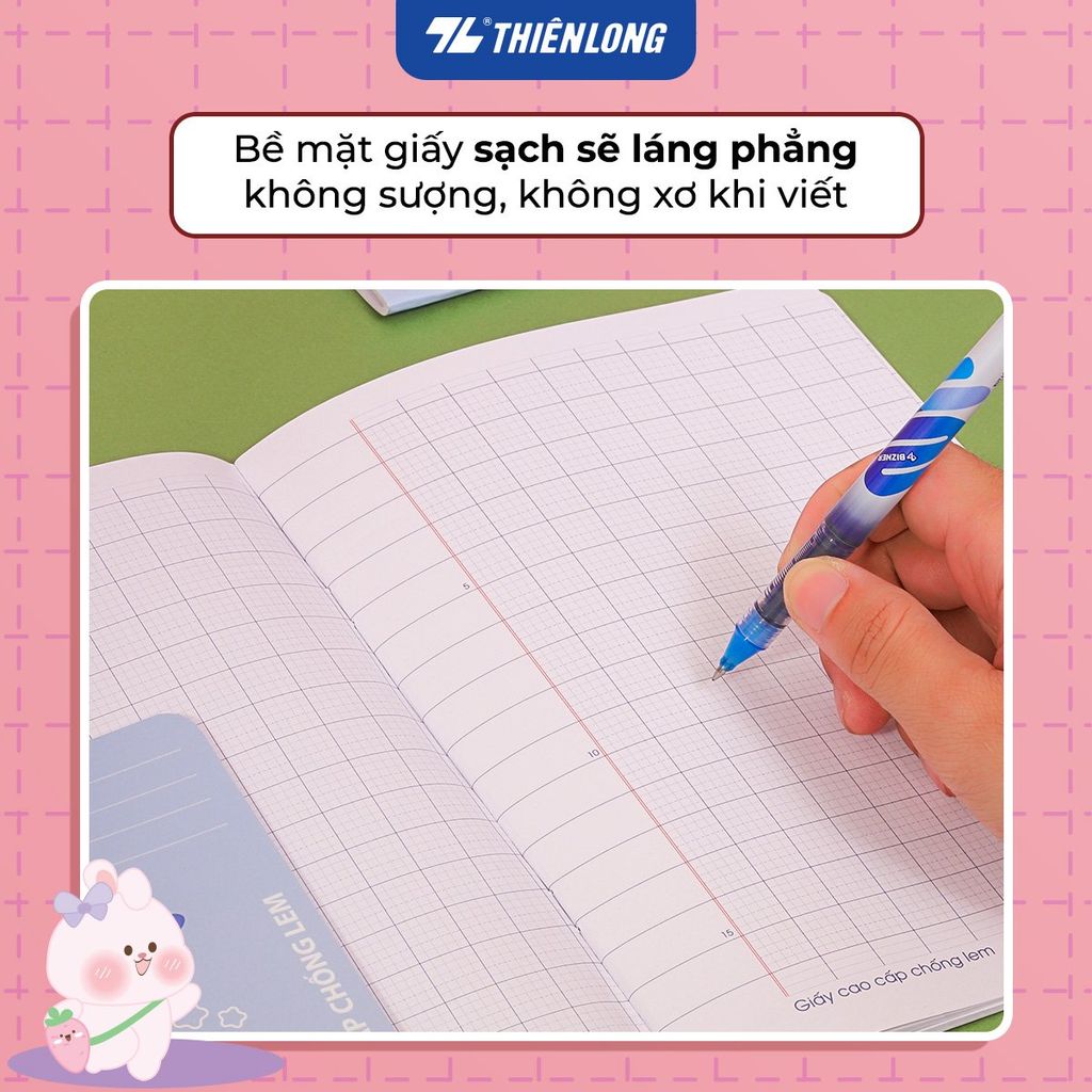 Tập học sinh 48 trang 5 ô ly vuông 2.5mm chấm kẻ 2/3 120gsm NB-120 Thiên Long - Mẫu ngẫu nhiên