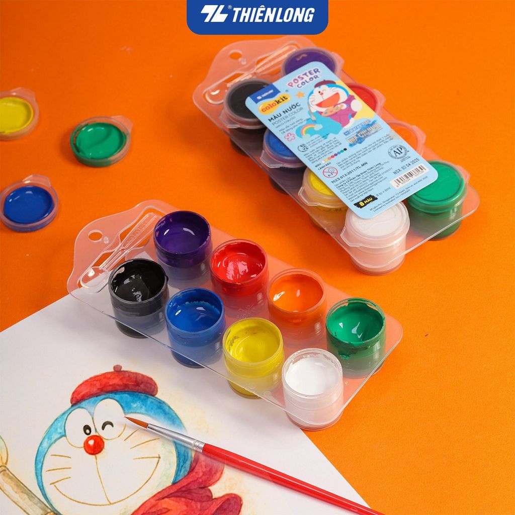 Bộ 8 Màu nước Thiên Long Colokit WACO-C06/DO - Phiên bản Nobita Và Câu Chuyện Thế Giới Trong Tranh 2025