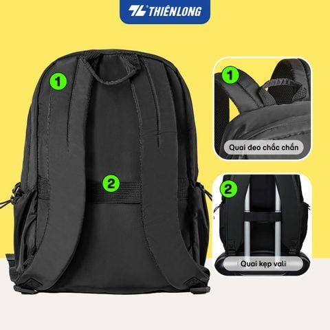 Cặp - Balo Thiên Long ShieldPack BP-040 – Chống trộm, siêu nhẹ 460g, chống sốc laptop 14 inch