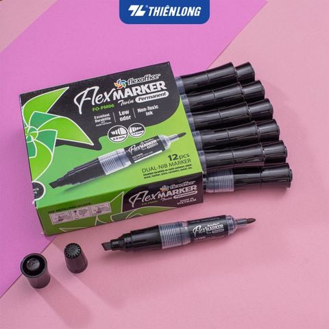 Combo Bút lông dầu Flexoffice Flex Marker FO-PM06/XK - Hàng xuất khẩu
