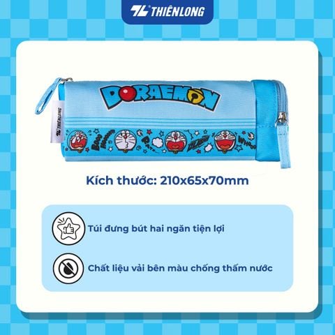 Túi - Bóp viết Thiên Long Doraemon PCA-023/DO Hộp bút dây kéo