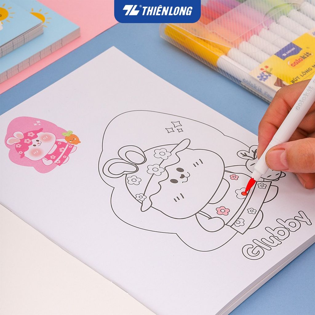 Combo 5 Tập học sinh 96 trang 5 ô ly vuông 2mm chấm kẻ 2/3 100gsm NB-118 Thiên Long - Mẫu ngẫu nhiên