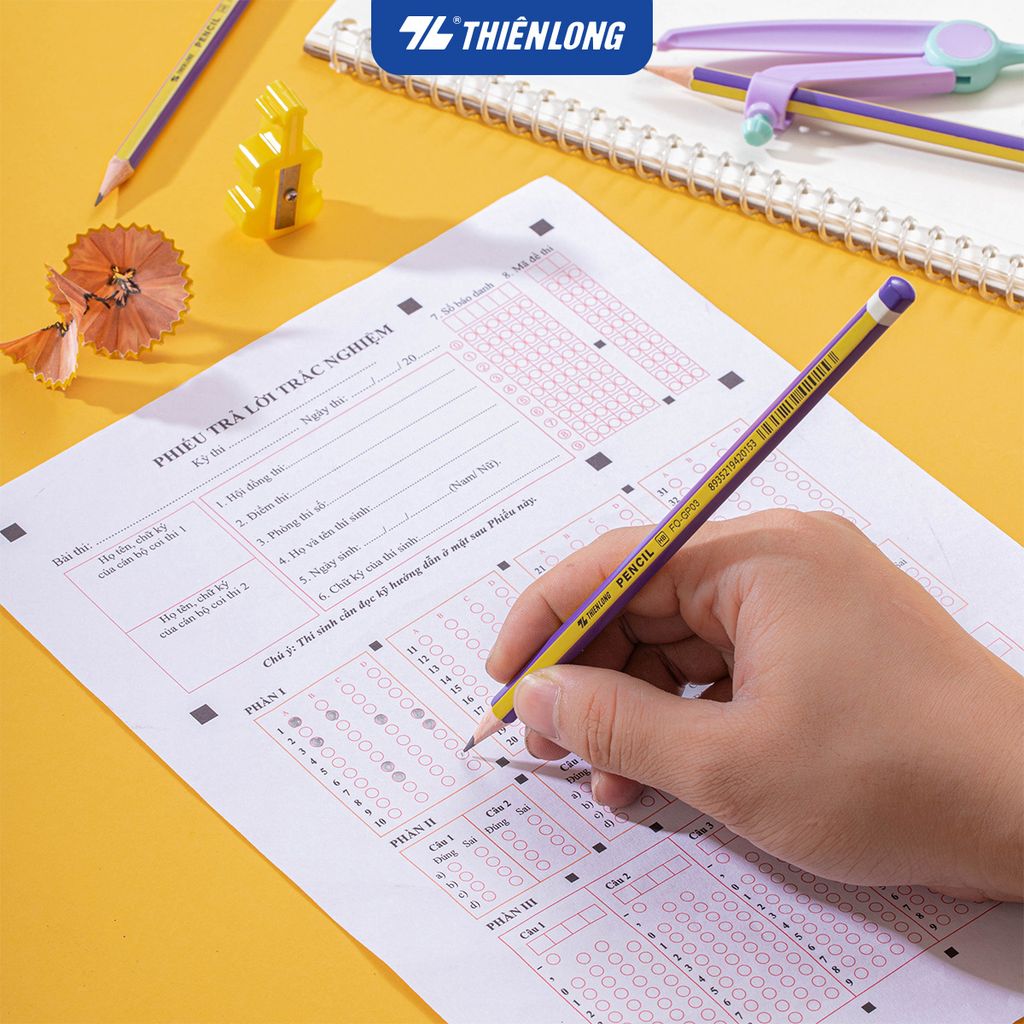 Combo 5 Bút chì gỗ HB Flexoffice FO-GP03