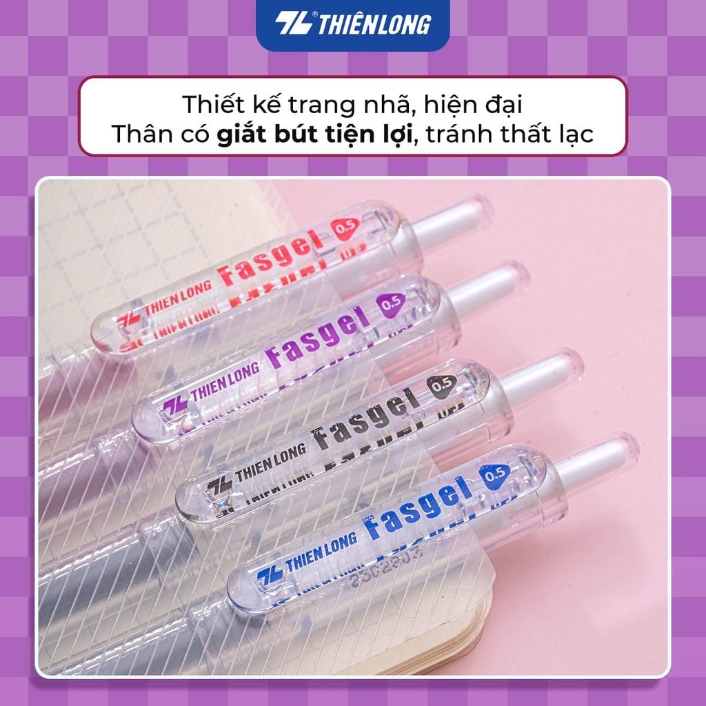 Combo 5/10/20 Bút gel Fasgel Thiên Long GEL-068