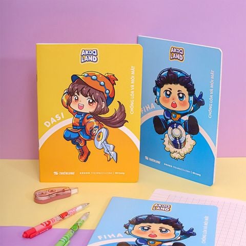 Combo 5/10 Tập học sinh chống lóa 48 trang 4 ô ly vuông 2.5mm 100gsm Thiên Long NB-115/AK - Akooland thế giới học cụ thần kỳ - Mẫu ngẫu nhiên