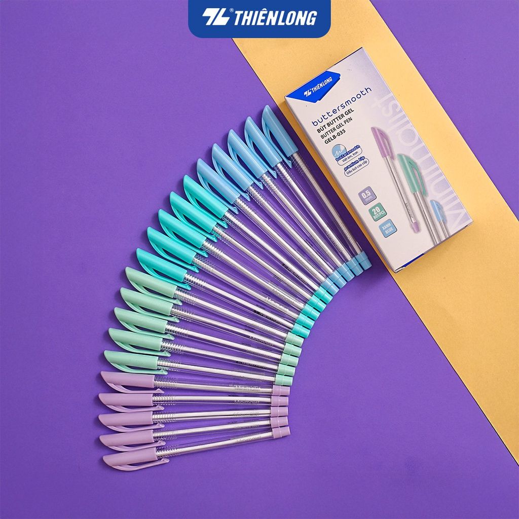 Bút gel B - Buttersmooth Gel Thiên Long GELB-035 - Premium Tip viết êm, trơn