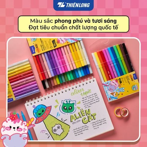 Bút 12/24/36 màu Acrylic Thiên Long Colokit Junior