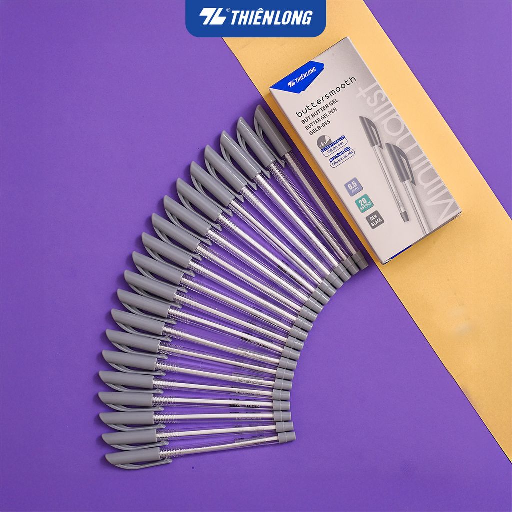 Bút gel B - Buttersmooth Gel Thiên Long GELB-035 - Premium Tip viết êm, trơn
