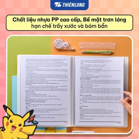 Bìa hồ sơ - Túi lưu trữ tài liệu - Bìa 30 lá A4 Pokémon Thiên Long DB-014/PKM