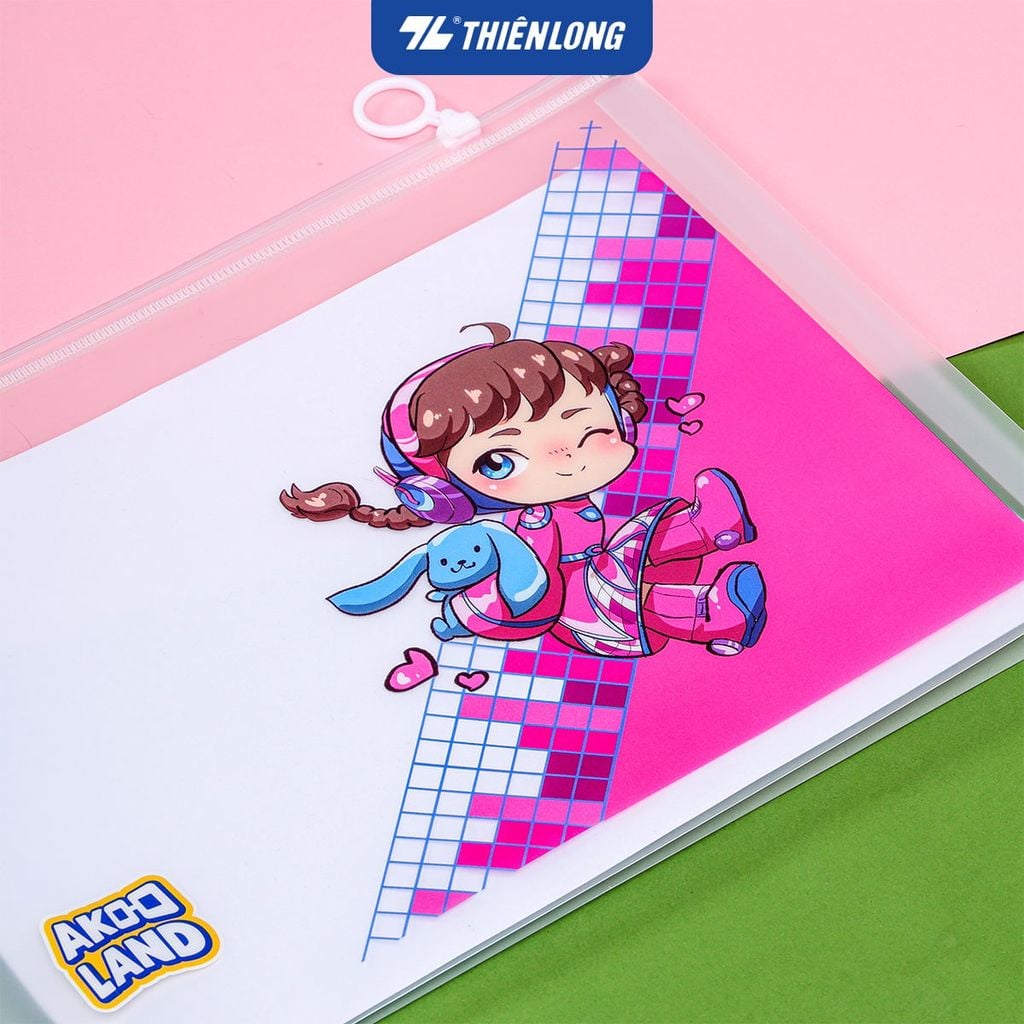 Túi Zip Thiên Long - Túi đựng tài liệu A4 CBF-005/AK - Phiên bản Akooland