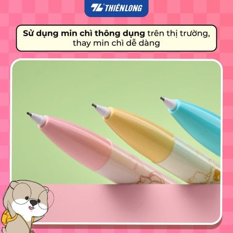 Bút chì bấm Thiên Long Joyee PC-038/JO 0.5mm – Thiết kế dễ Thương, viết mượt - Mẫu ngẫu nhiên