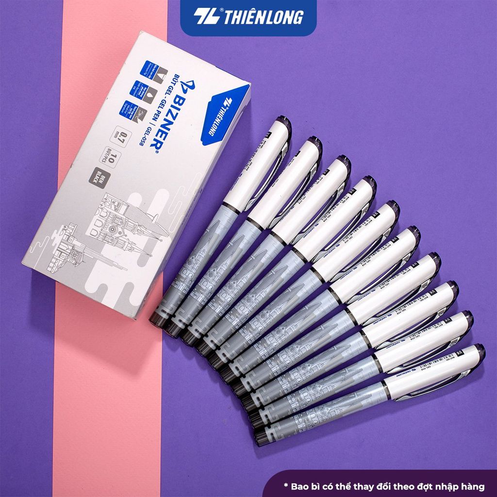 Bút gel cao cấp Thiên Long Bizner - Premium Tip - Mực không phai màu