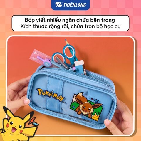 Bộ sưu tập học cụ Thiên Long Pokémon – Set quà tặng hình ảnh Pikachu bản quyền - Mẫu ngẫu nhiên