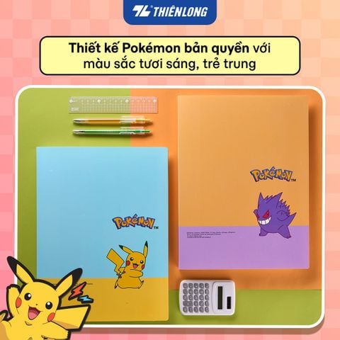Bìa hồ sơ - Túi lưu trữ tài liệu - Bìa 30 lá A4 Pokémon Thiên Long DB-014/PKM