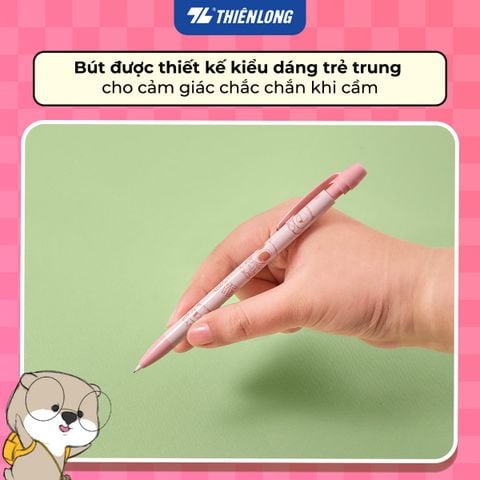 Bút chì bấm Thiên Long Joyee PC-038/JO 0.5mm – Thiết kế dễ Thương, viết mượt - Mẫu ngẫu nhiên
