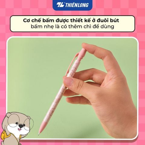 Bút chì bấm Thiên Long Joyee PC-038/JO 0.5mm – Thiết kế dễ Thương, viết mượt - Mẫu ngẫu nhiên