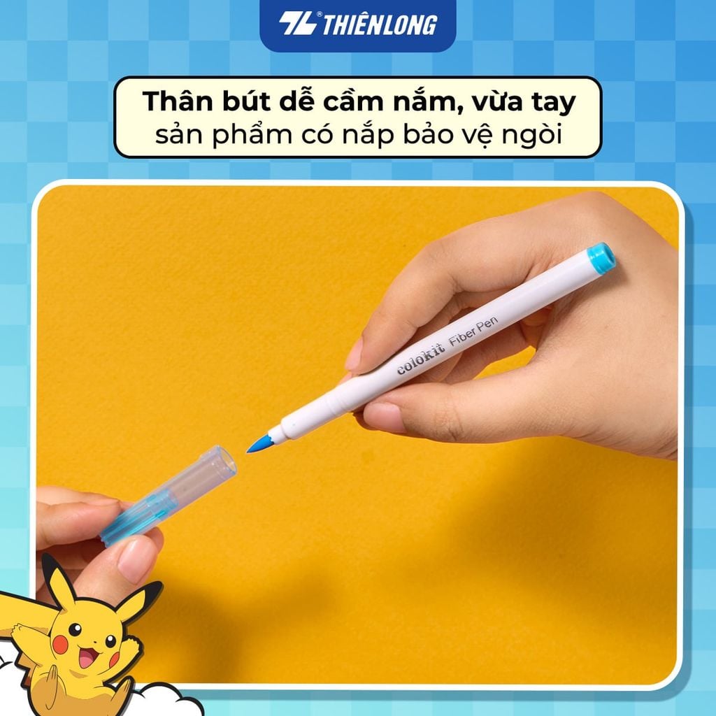 Bút lông 12/24 màu Brush Thiên Long Colokit Classic – Phiên bản Pokémon