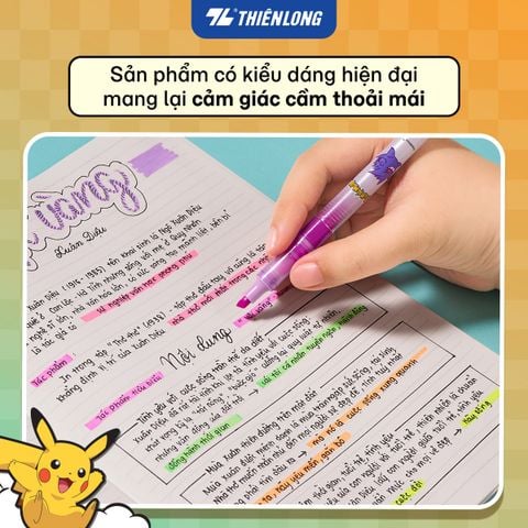 Bút dạ quang Thiên Long Free-Ink Pokémon HL-020/PKM