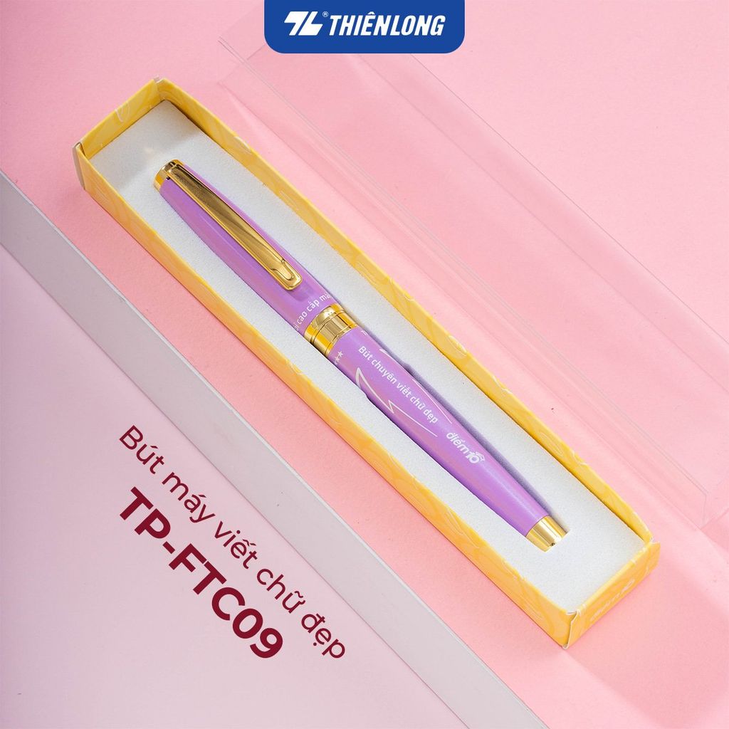 Bút máy luyện viết chữ đẹp Thiên Long, ngòi mài mỏng, thiết kế phù hợp với tay cầm học sinh