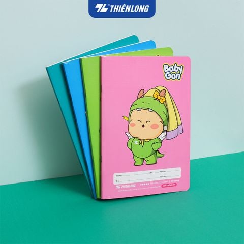 [TẶNG 02 CUỐN] Combo 10 Tập học sinh 80 trang 4 ô ly vuông 2.5mm 100gsm NB-123 Thiên Long - Mẫu ngẫu nhiên