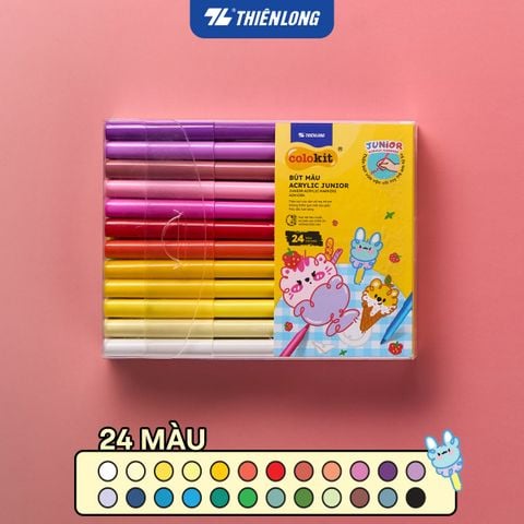 Bút 12/24/36 màu Acrylic Thiên Long Colokit Junior