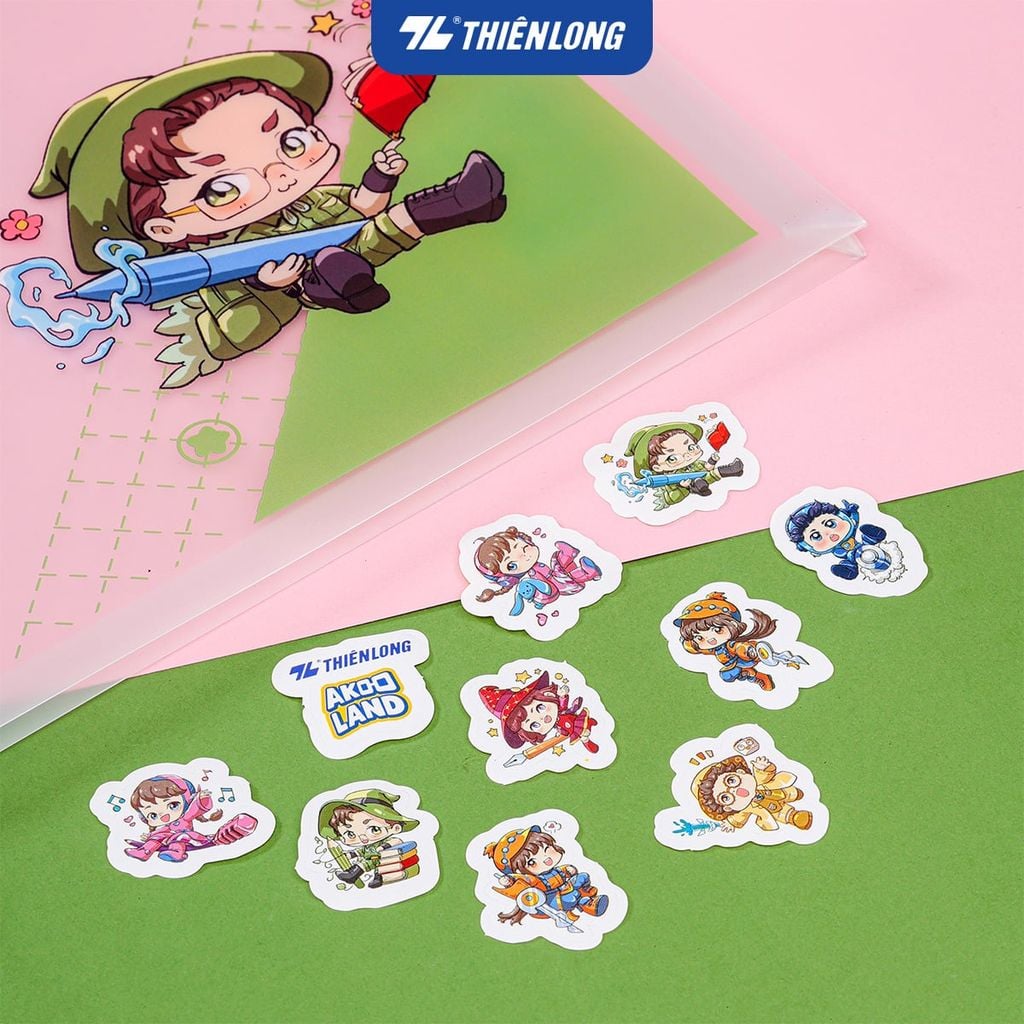 Túi Zip Thiên Long - Túi đựng tài liệu A4 CBF-005/AK - Phiên bản Akooland