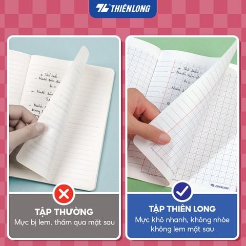 Tập học sinh 200 trang 4ôly ngang 2mm 70 gsm Thiên Long Me Pack NB-149 – Mẫu ngẫu nhiên