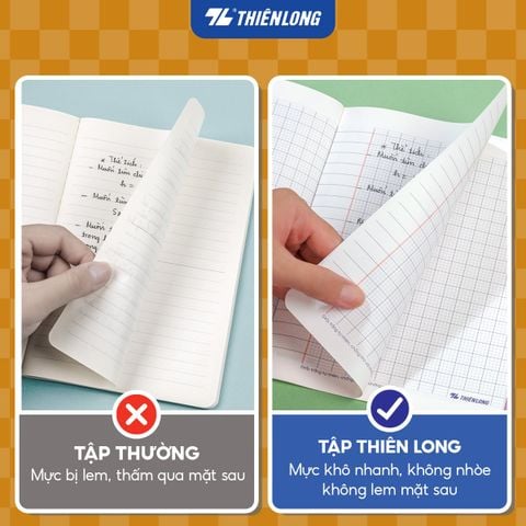 Tập học sinh dán gáy 96 trang 4 ô ly ngang 2mm 70 gsm Thiên Long Buddies Travel NB-152 - Mẫu ngẫu nhiên