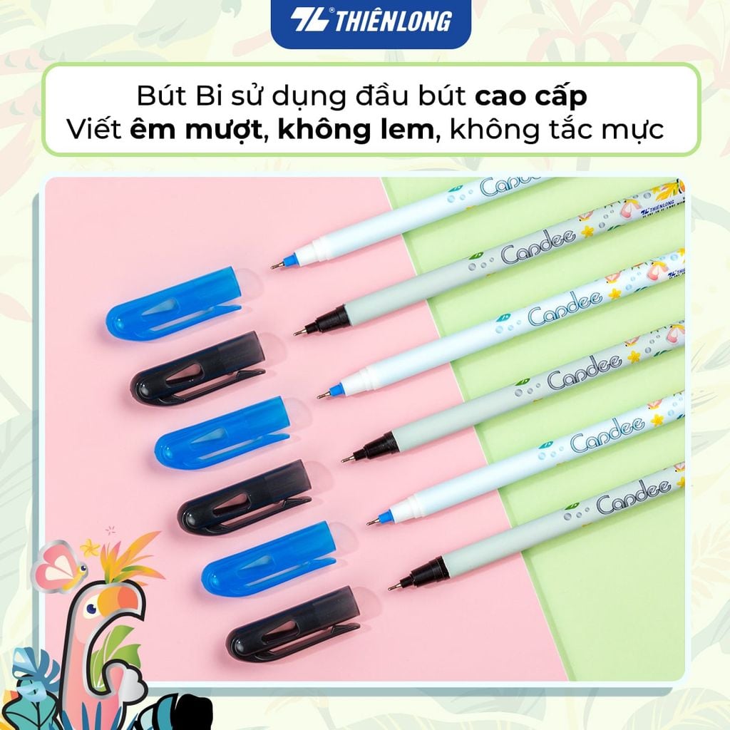 Combo 5/10/20 Bút bi - Ballpoint Pen Candee Thiên Long TL-019