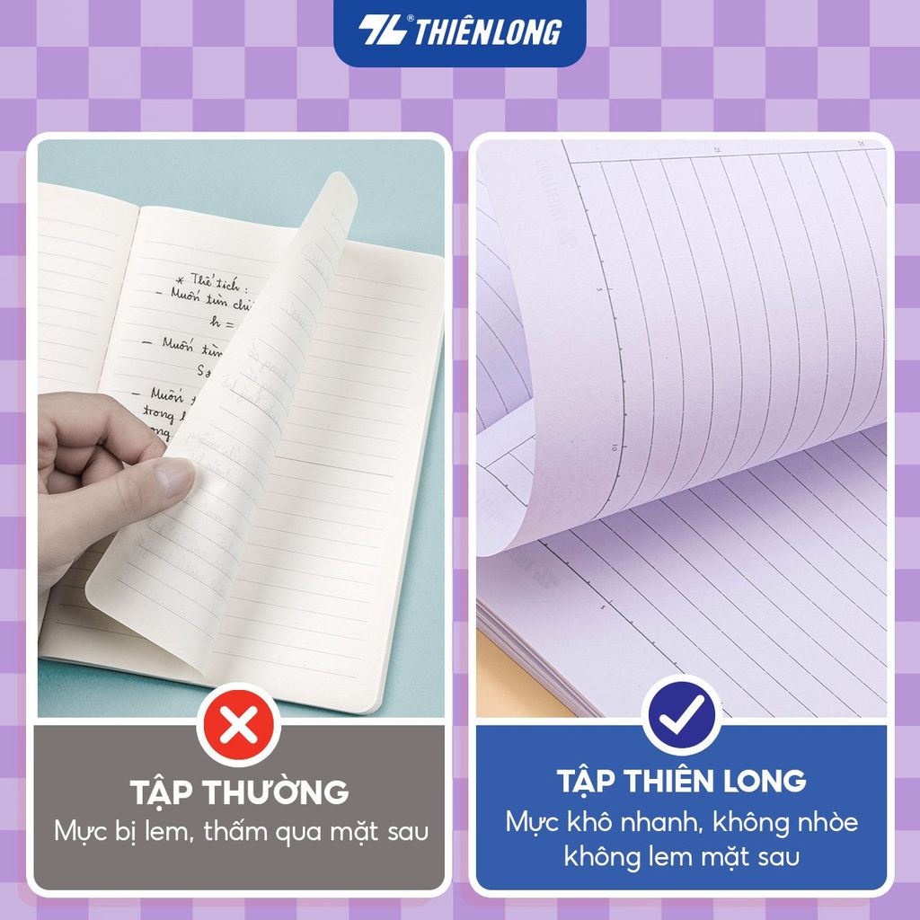 Tập vở Thiên Long 80/120 trang kẻ ngang 7mm 70gsm - dành cho học sinh, sinh viên - Phiên bản Demon Slayer