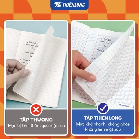Tập học sinh 96 trang 4 ô ly vuông 2.5mm 60 gsm Điểm 10 TP-NB028 (hình ngẫu nhiên)
