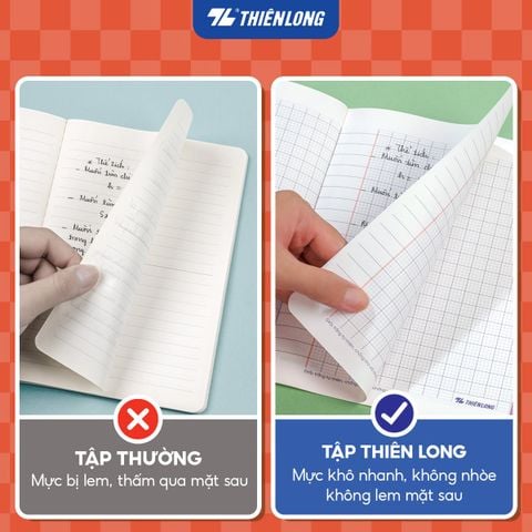 Tập may gáy A4 360 trang kẻ ngang 7mm 60 gsm Thiên Long NB-154 – Mẫu ngẫu nhiên