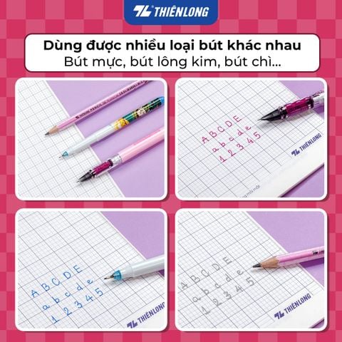 Combo 10 Tập học sinh Thiên Long Joyee 96 trang 4 ô ly vuông 2mm 100 gsm TP-NB061 - Mẫu ngẫu nhiên