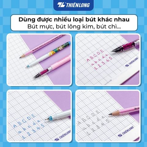 Tập học sinh 80 trang kẻ ngang 7mm 70 gsm Thiên Long Buddies Travel TP-NB103 – Mẫu ngẫu nhiên