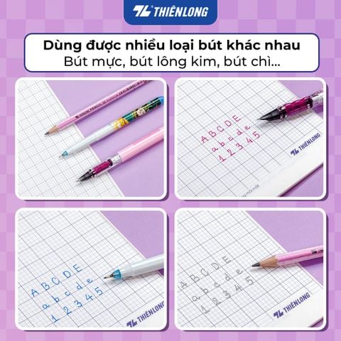 Tập dán gáy 120 trang kẻ ngang 7mm 70 gsm Thiên Long Buddies Travel NB-151 - Mẫu ngẫu nhiên